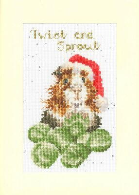 Twist And Sprout Weihnachtskarte Kreuzstich Set von Bothy Threads