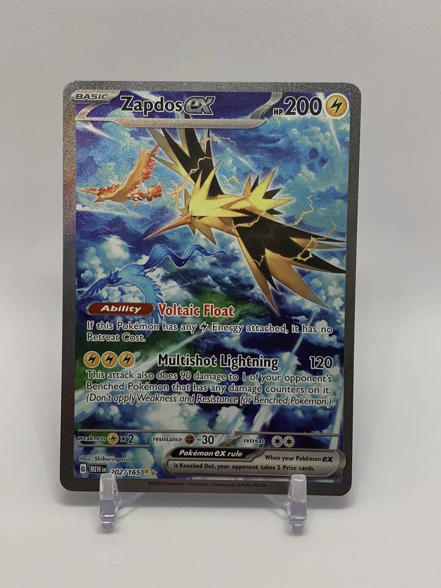 Pokemon TCG 151 Zapdos EX SAR AA ALT ART PSA / Single Display