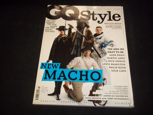 2007 AUTUMN/2008 WINTER BRITISH GQ STYLE MAGAZINE - NEW MACHO ISSUE - J 1257