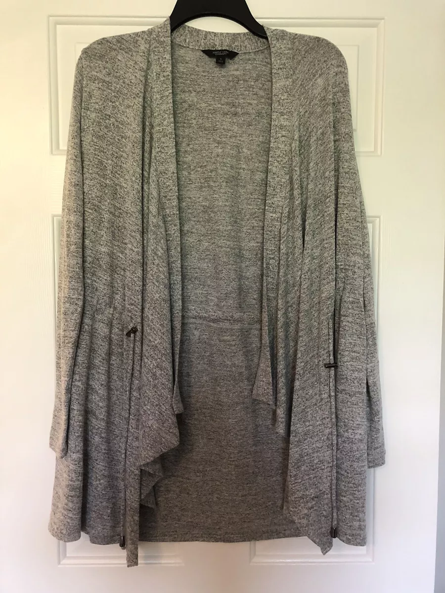 Gray waterfall deals cardigan