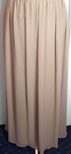 EBONY ROSE🌺BEIGE LACE OPEN BACK CHIFFON OCCASION PROM DRESS 🌺SIZE 16/18 #1567* - Picture 4 of 5