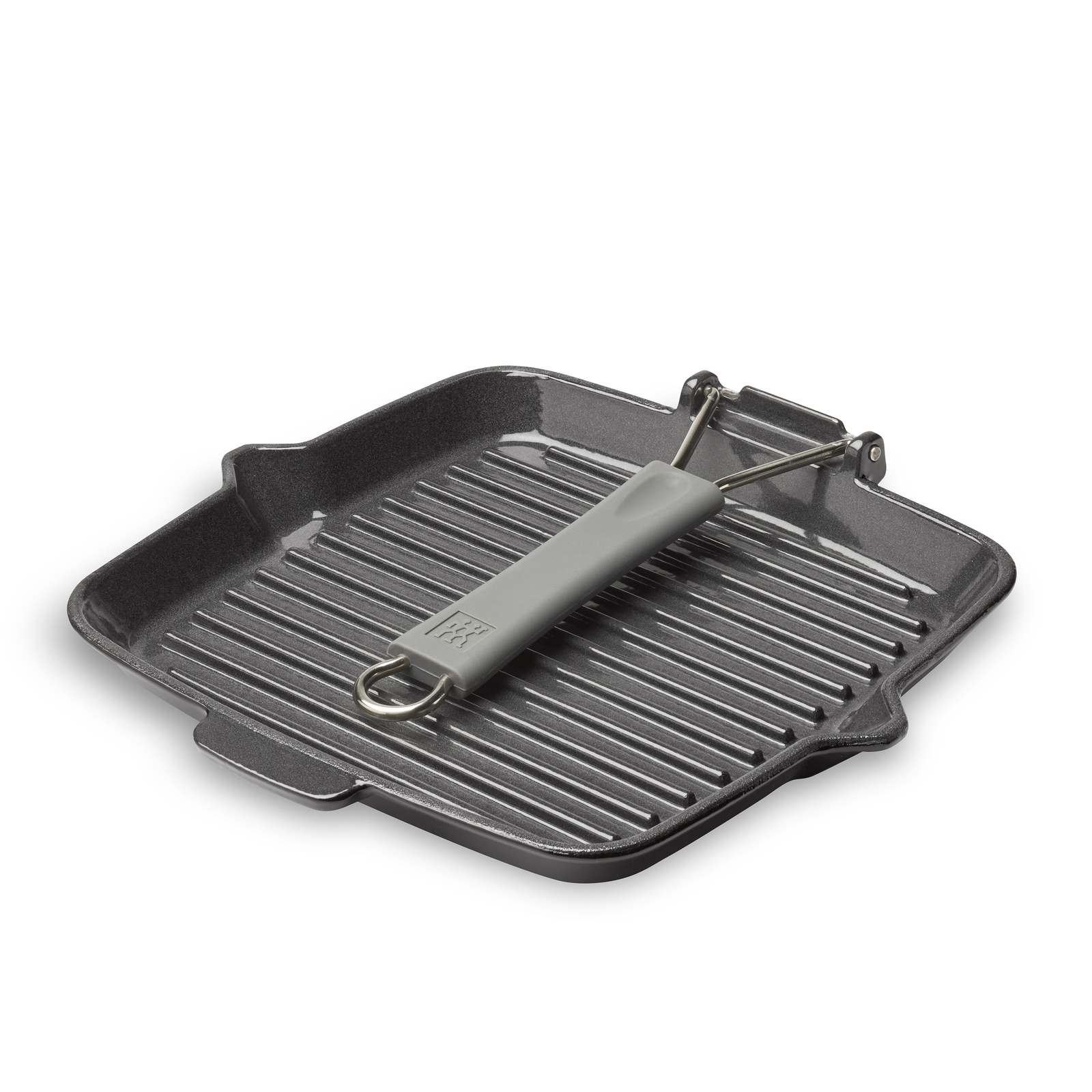 Zwilling Grill Pan Square Griddle Compact Cast Iron Induction Suitable