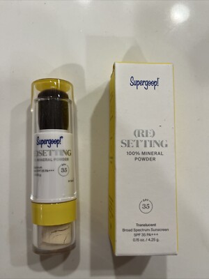 Supergoop! (RE) Setting Mineral Setting Powder In Shade Translucent 0.15 oz NIB!