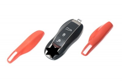 Orange Schlüssel Cover Key Cover Schlüssel Funk Fernbedienung FFB passend für Po