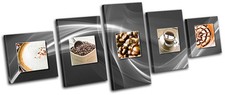 Coffee Tea Esspresso Food Kitchen CANVAS WALL ART Picture Print VA