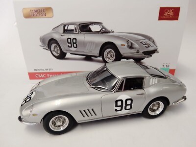 Modèle Réduit Ferrari 275 GTB/C #98 - édition Limitée 1/18 CMC (500 Km De Mugello 1966)