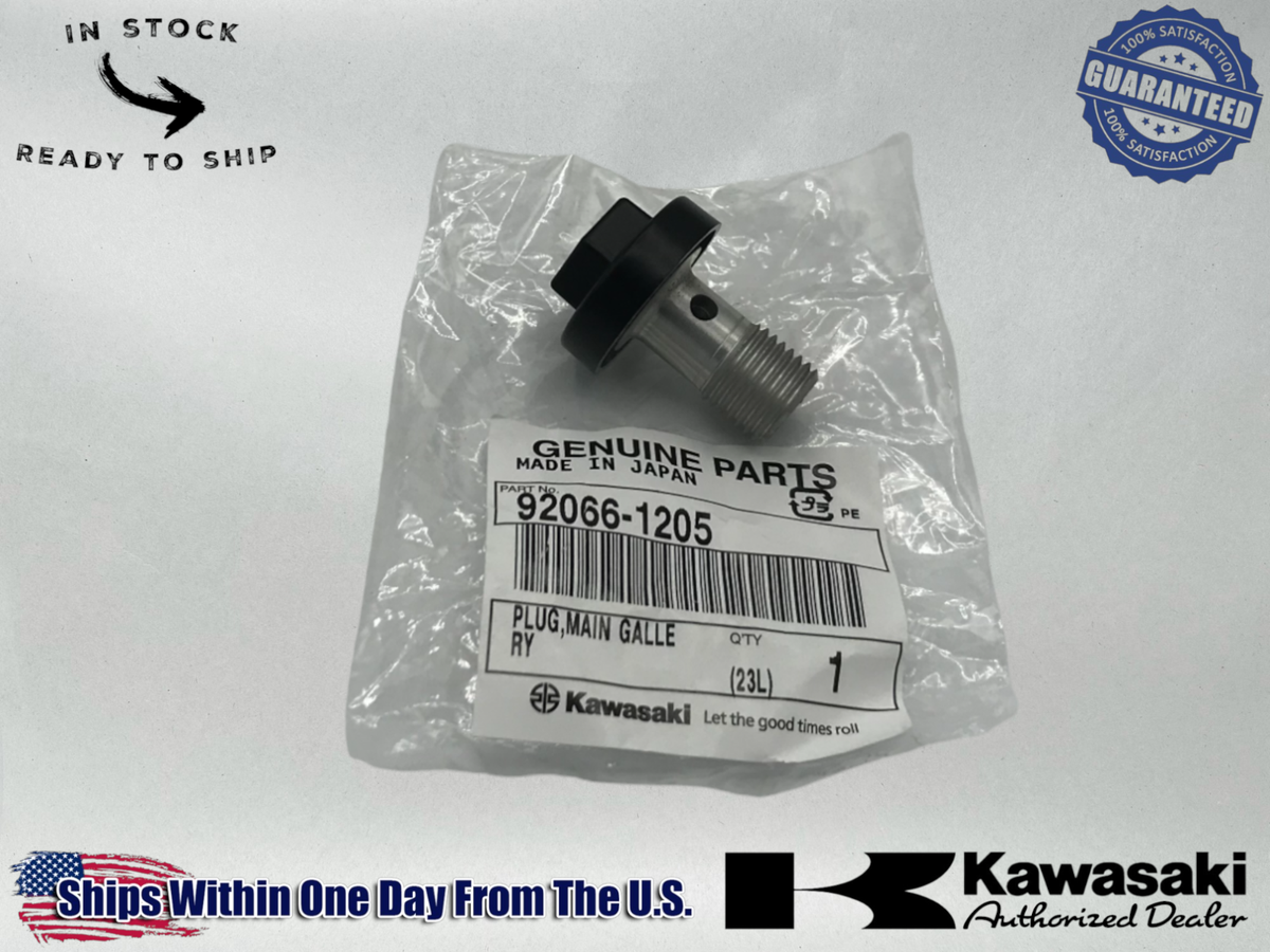 Kawasaki Genuine OEM Authentic Main Gallery Plug 92066-1205 1