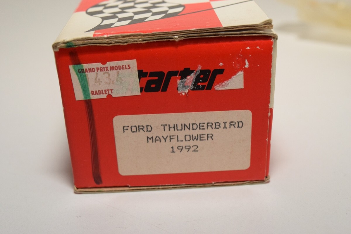 QQ 1:43 STARTER KIT FORD THUNDERBIRD MAYFLOWER 1992 NASCAR MINT 