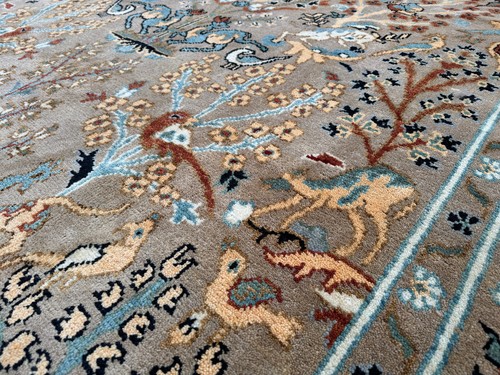 9x12 HANDMADE WOOL RUG HAND-KNOTTED ORIENTAL NEW handwoven big carpet beige - Picture 16 of 18
