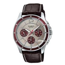 Casio MTP-1374L-7A1V Original Analog Leather Mens Watch MTP1374L