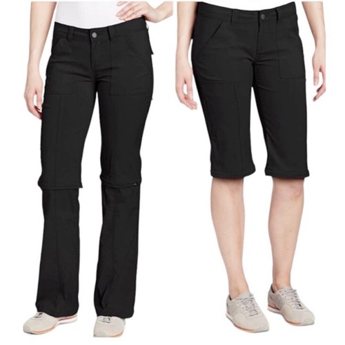 PRANA- Monarch Convertible Pants Black Outdoors Hiking Climbing Nature