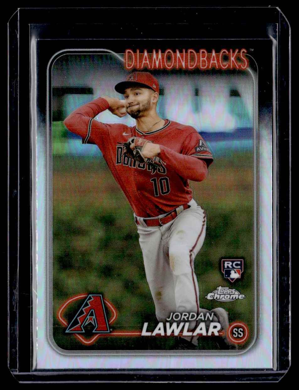 2024 Topps Chrome Refractor Jordan Lawlar RC Arizona Diamondbacks #229