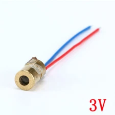 10/100pcs Adjustable Laser Dot Diode Module Red Copper Head  650nm 6mm 3V/5V 5mW
