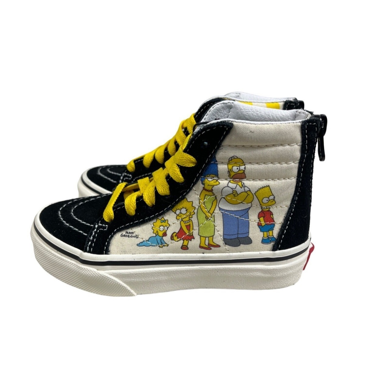 シンプソンズ　VANS キッズスニーカー Vans Sk8 Hi Zip Kids The Simpsons 1987-2020 Sz 10.5K - NWB | eBay