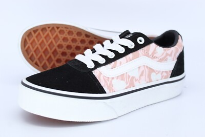VANS KIDS SHOES WARD SNEAKER KS 13 EUR 30,5 MARBLE HEARTS PINK