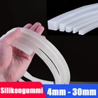 Solide Silikon-Gummi Dichtung Vierkantleisten Sealing Quadrat Stab Gummidichtung