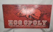 Vintage Hogopoly University of Arkansas Monopoly Board Game Razorbacks Hogs EUC