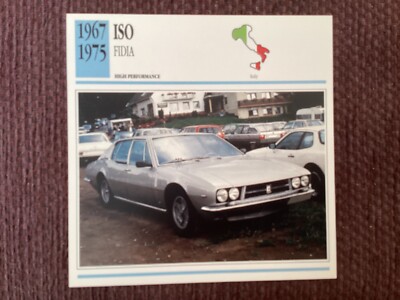 Iso Fidia, 1967-75, Hochleistungsauto, Italien, Sammlerkarte
