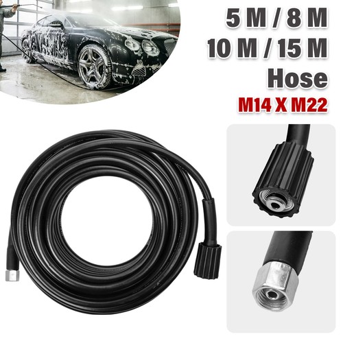 15M Replacement High Pressure Washer Hose Pipe Heavy Duty M22xM14 Jet Power Wash - Picture 12 of 19