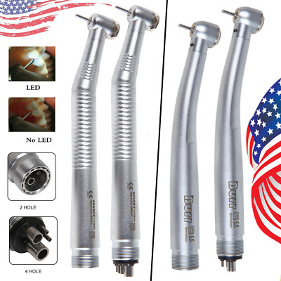 Hand Piece Dental (LED E-generator) High Speed Handpiece 4/2 holes NSK Style