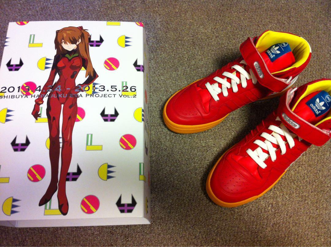 Evangelion collaboration shoes red high cut sneakers Adidas 26.5cm | eBay Evangelion collaboration shoes red high cut sneakers Adidas 26.5cm | eBay
