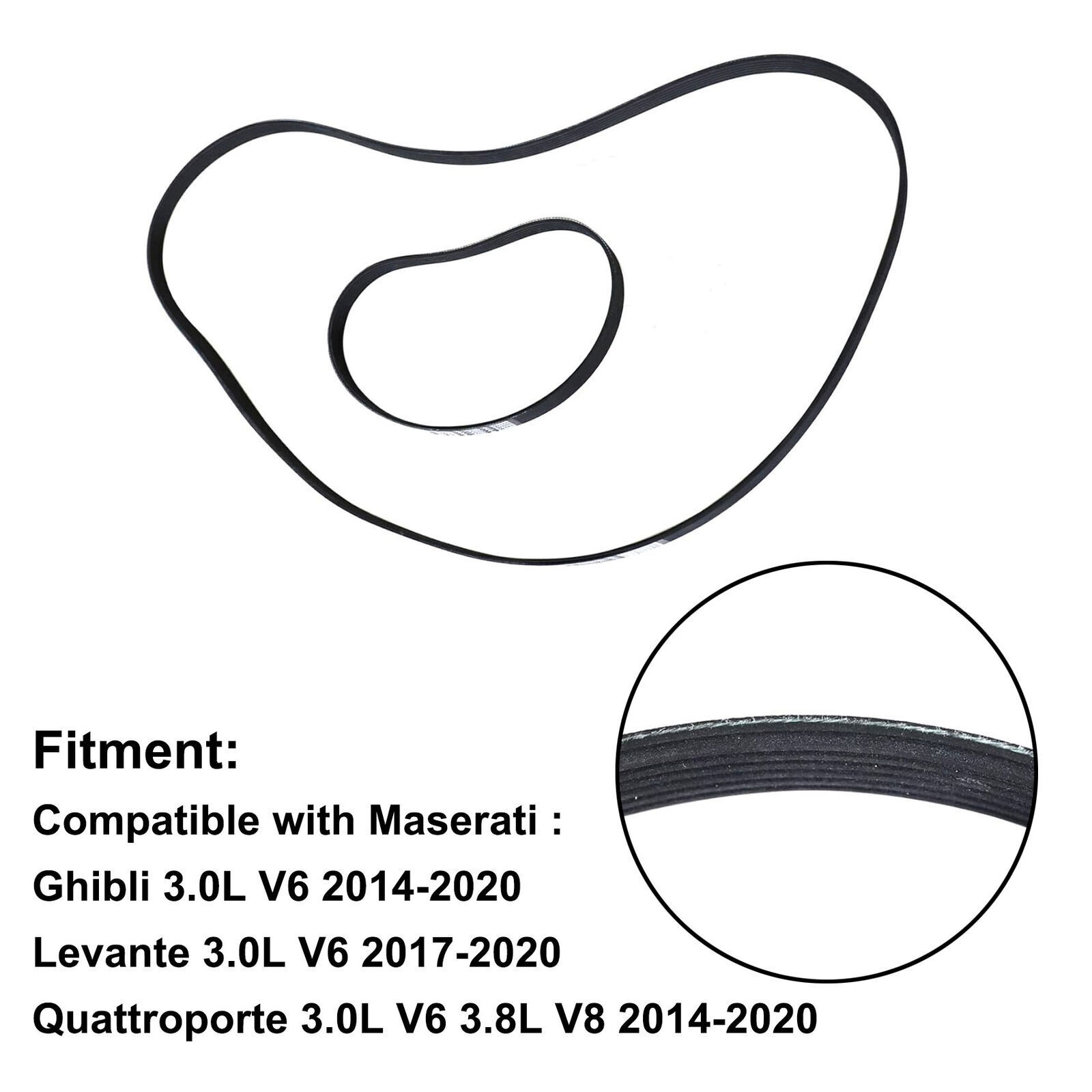 Maserati Ghibli 2014-2020 Serpentine belt