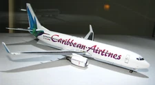 1/200 SCALE AVIATION 200 CARIBBEAN AIRLINES BOEING 737-800 AV2738006 REG# 9Y-BGI