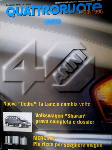 Vierrad 484 1996 Neue Dedra: Lanze wechselt Gesicht. VW Sharan. LanciaY [Q87]