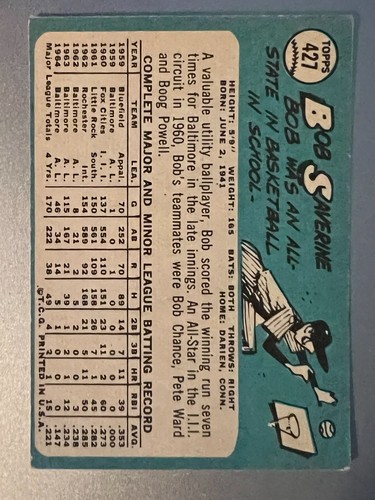 1965 Topps Baseball Singoli - Scegli la tua carta -- 371-598 -- numeri alti - Foto 121 di 357