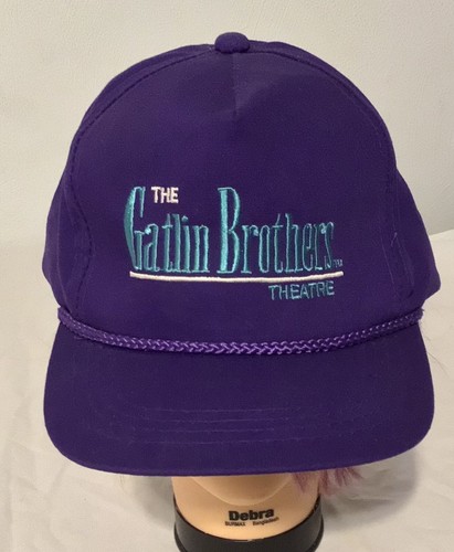 Vintage The Gatlin Brothers Theatre Myrtle Beach SC Snapback Purple Hat Ball Cap - Picture 3 of 7