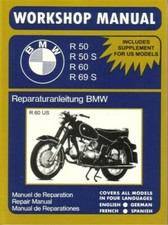 BMW R50 R60 R69 SHOP MANUAL SERVICE REPAIR BOOK MOTORCYCLE R69S R50S WORKSHOP US