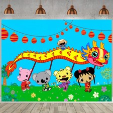 Ni Hao Kai Lan Party Supplies Backdrop Banner Birthday Gift Theme Party
