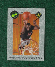 LARRY JOHNSON - 1991 CLASSIC - ROOKIE CARD # 44 - CHARLOTTE HORNETS - KNICKS MLB. rookie card picture