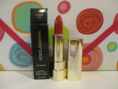 DOLCE & GABBANA ~ CLASSIC CREAM LIPSTICK ~ # 230 CHROMED ~ 0.12 OZ BOXED