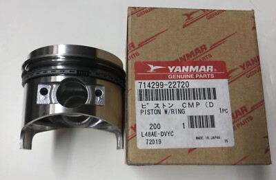 #ad #ad 714299 22720 Piston W Rings for Yanmar L48 $68.00