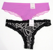 Auden Women's Variety Thong 2 Pack Size Small 4-6