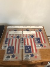 Patriotic Window Flag Gel Clings 4th Of July ...