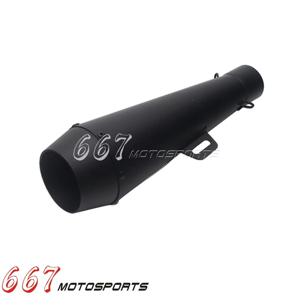 Tubo silenciador de escape 38~51 mm para Suzuki GSXR600/750 Yamaha R6 Ninja Honda CBR Foto 3 de 4