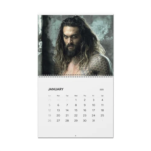 Jason Momoa 2025 Wall Calendar