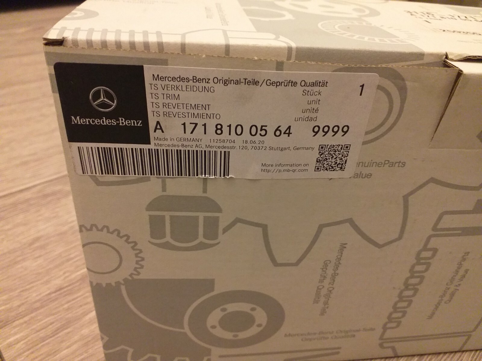 Mercedes-Benz Genuine R230 SL R171 SLK Wing Mirror Cover Unpainted 