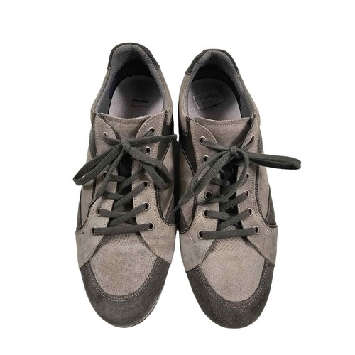Sneakers italiane originali Bata pelle scamosciata 2 tonalità taglia 11 M scarpa comfort # - Foto 2 di 8
