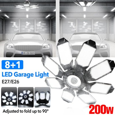 LED Garagenleuchte Garagenlicht Deckenleuchte Garagenlampe Baustrahler E27 200W