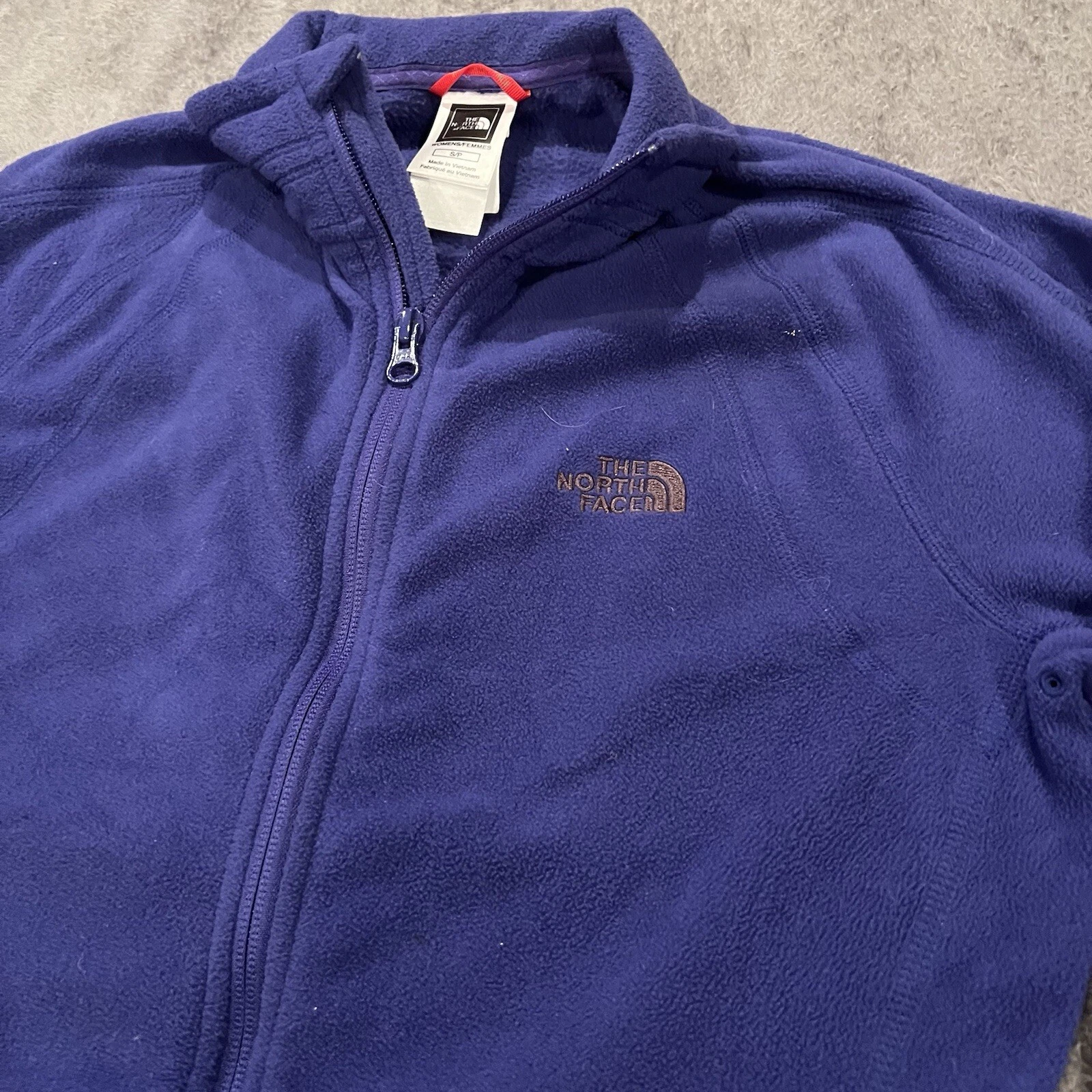 north-face fleece full zip liner w/pockets jacket
