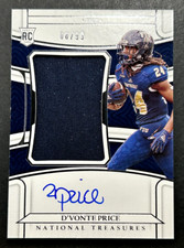 2022 Panini National Treasures D'Vonte Price #57 FIU Panthers RC Patch AUTO /99