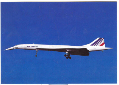 AIR FRANCE CONCORDE - Aviation Postcard Airlines-TAX-021