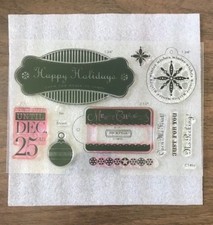 Close To My Heart  DECEMBER 25TH  C1469  Acrylic Stamp Set