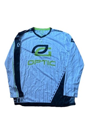 Rare Optic Gaming Long Sleeve White ESports Legacy Jersey Call Of Duty 2017 XL