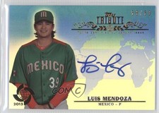 2013 Topps Tribute WBC Auto Blue 50/50 Luis Mendoza #WTA-LM2 Auto 2x6