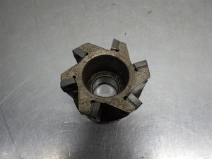 Seco Indexable 3" Face Mill 1" Arbor R220.79-03.00-12 w/ 6 Carbide Inserts
