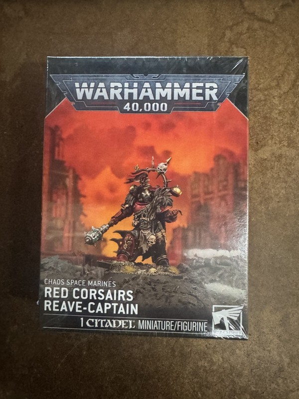 40k Chaos Space Marines Red Corsairs Reave-Captain NEW/SEALED NIB